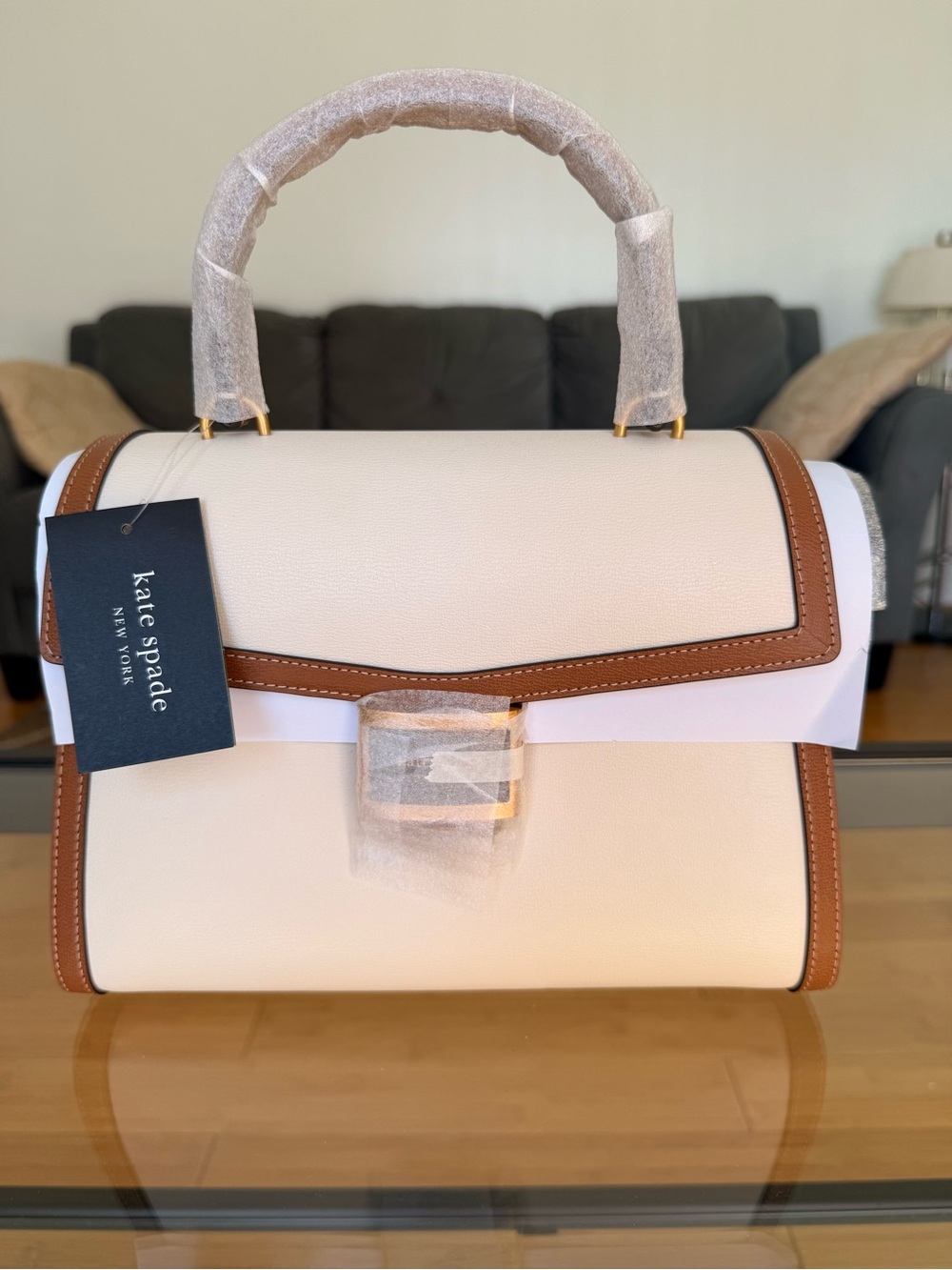 NEW! Kate Spade - Katy - Colorblocked Medium Top Handle Bag - Halo White